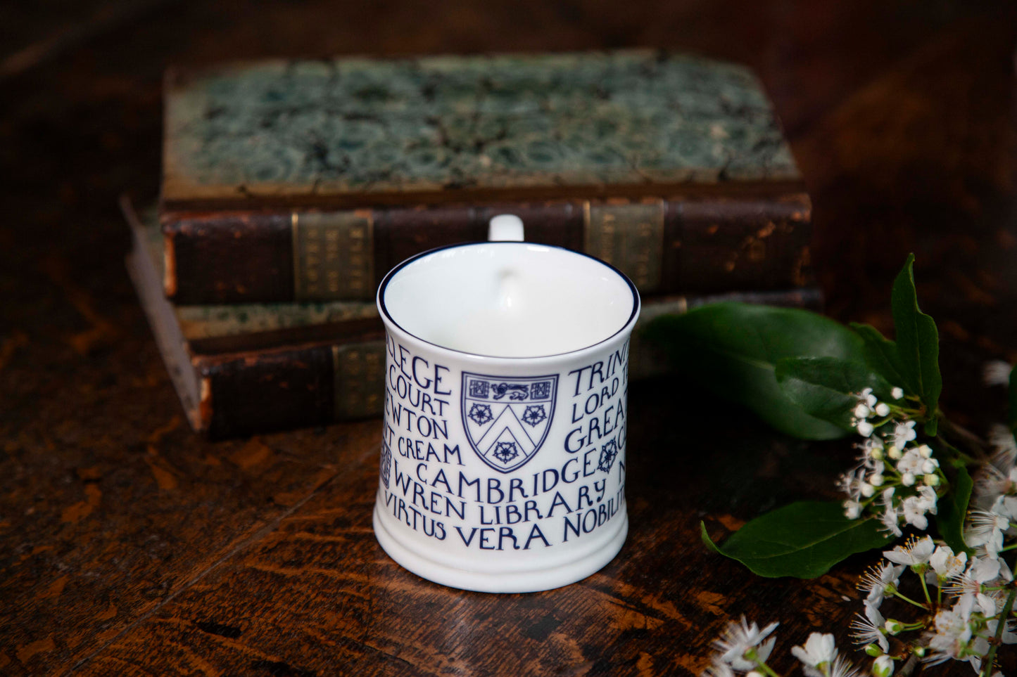 Trinity Mug White/Small/Blue Print (2 for £40)