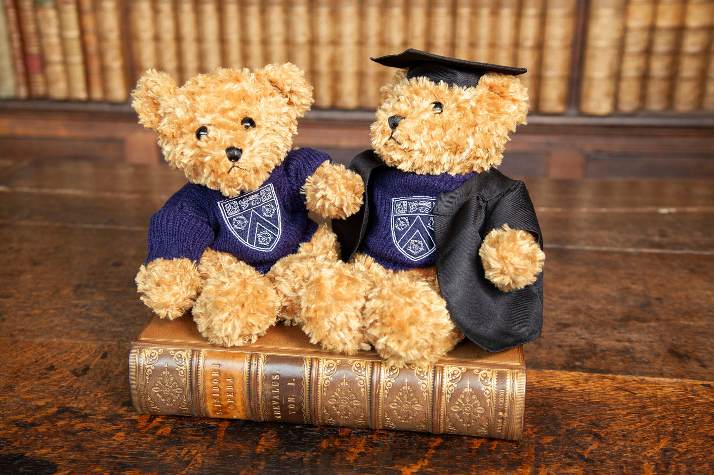 College Bear in Navy Guernsey and Graduation Outfit