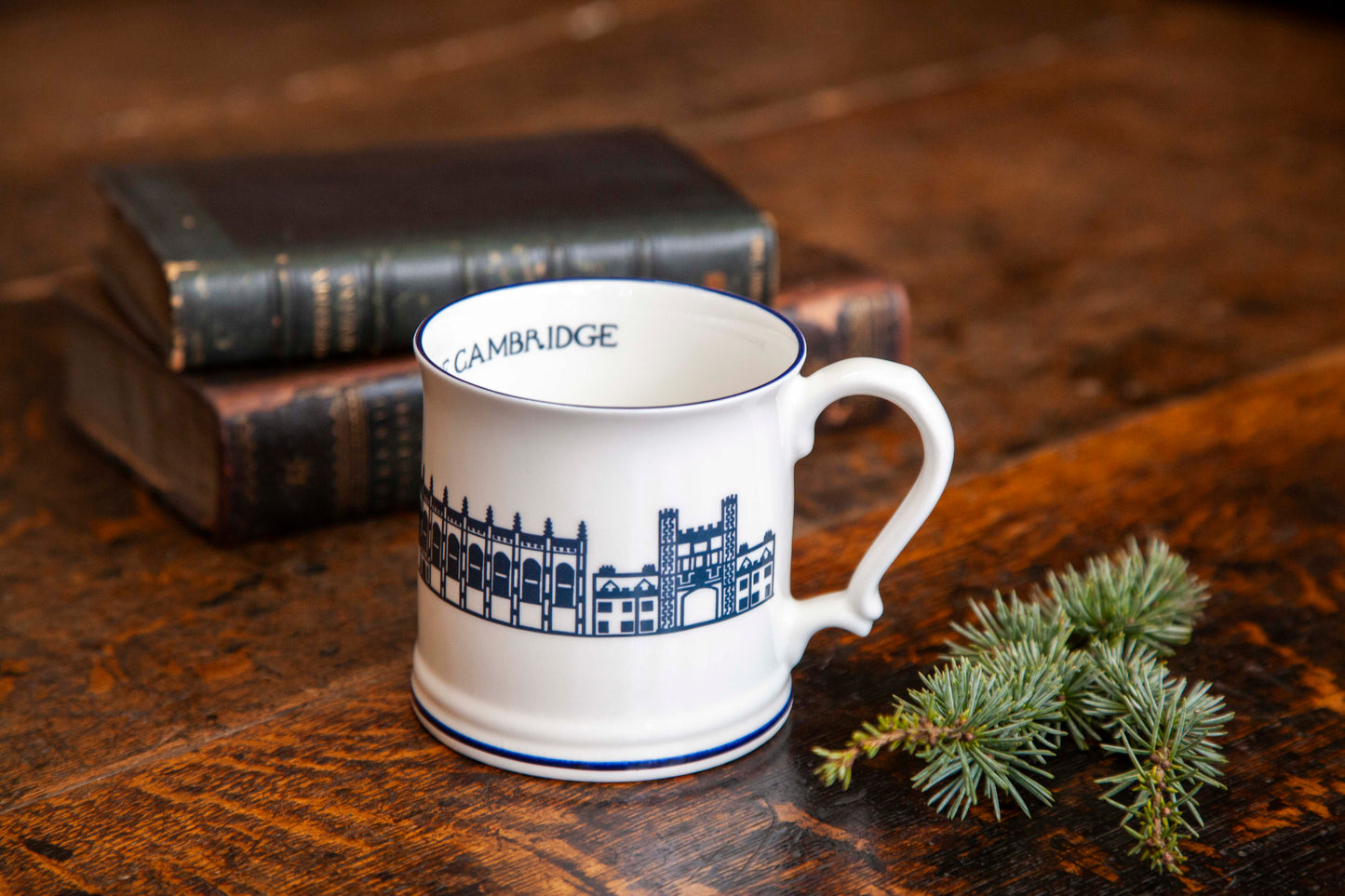 Trinity Silhouette Mug White/Large/Blue Print (2 for £40)