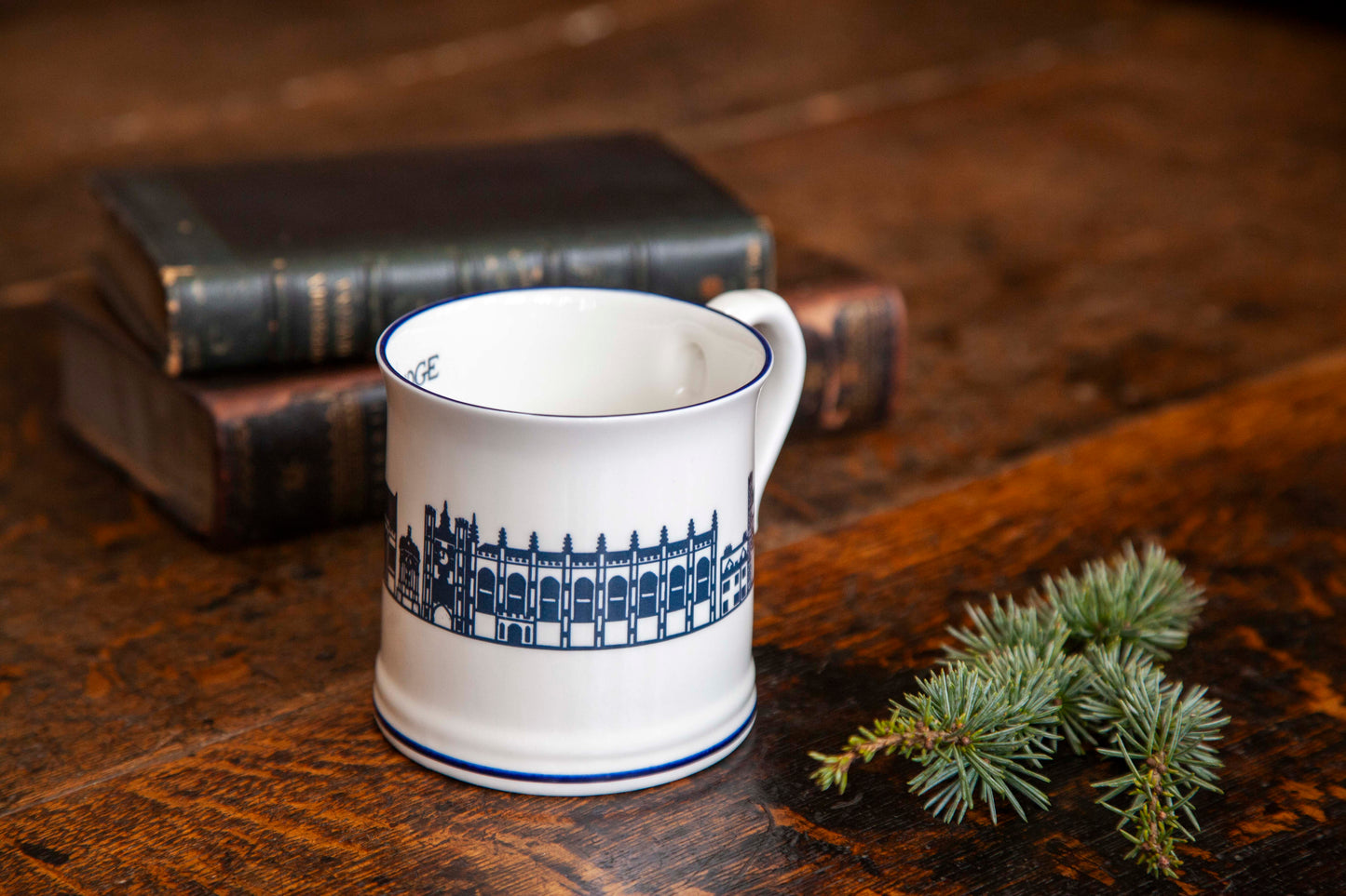 Trinity Silhouette Mug White/Large/Blue Print (2 for £40)