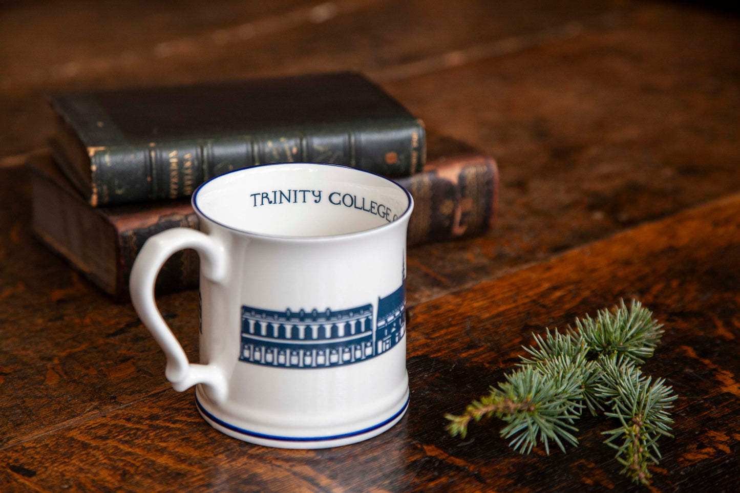 Trinity Silhouette Mug White/Large/Blue Print (2 for £40)