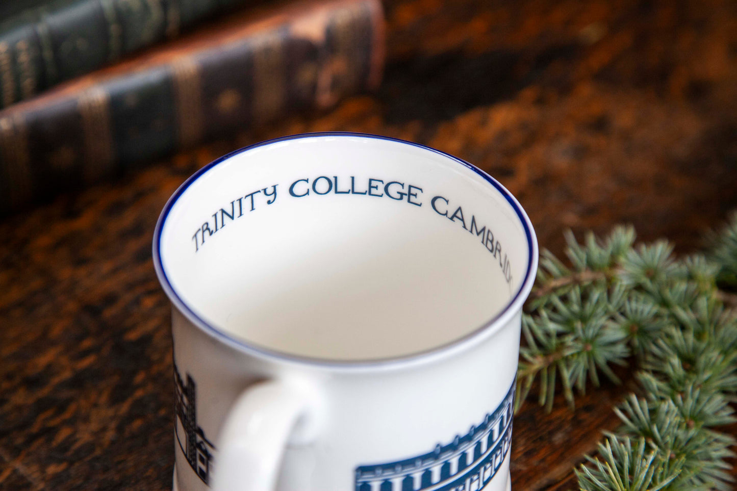Trinity Silhouette Mug White/Large/Blue Print (2 for £40)