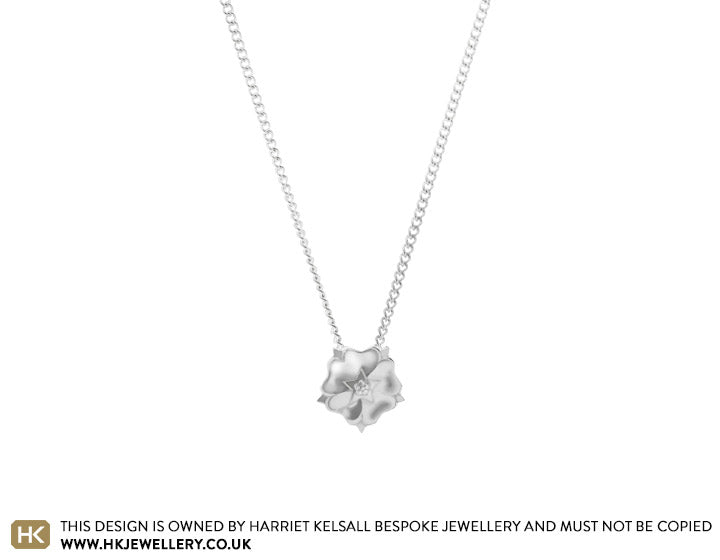 Trinity Rose Pendant in Sterling Silver
