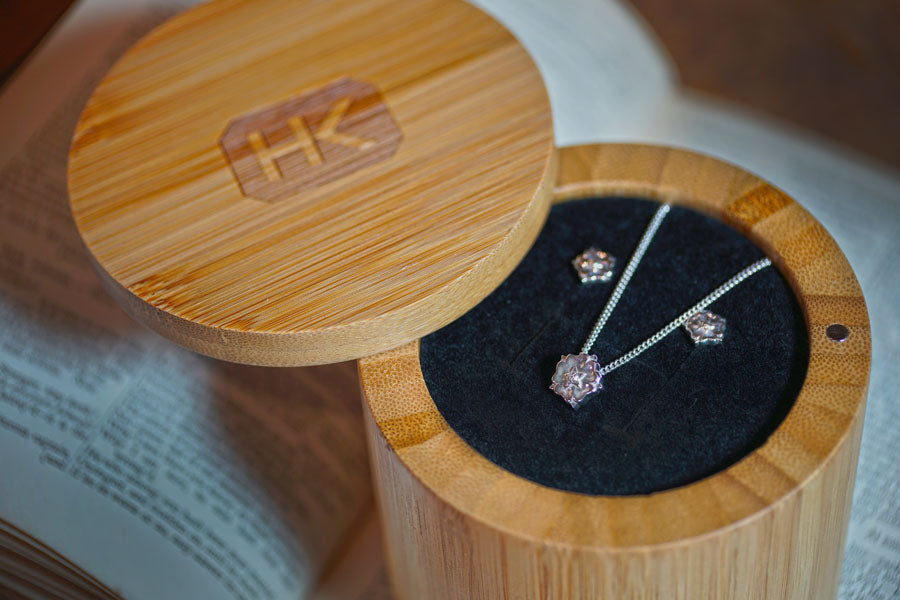 Trinity Rose Earrings & Trinity Rose Pendant – Gift Set