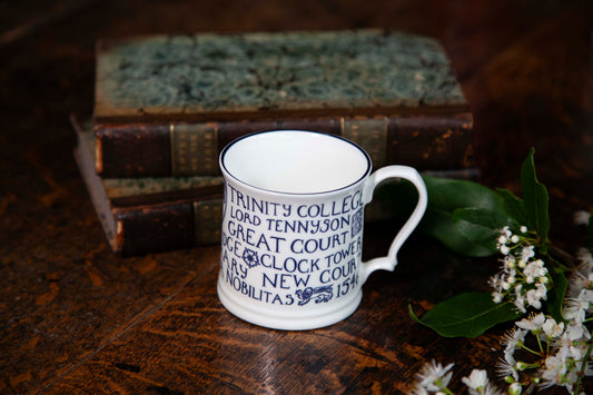 Trinity Mug White/Small/Blue Print (2 for £40)