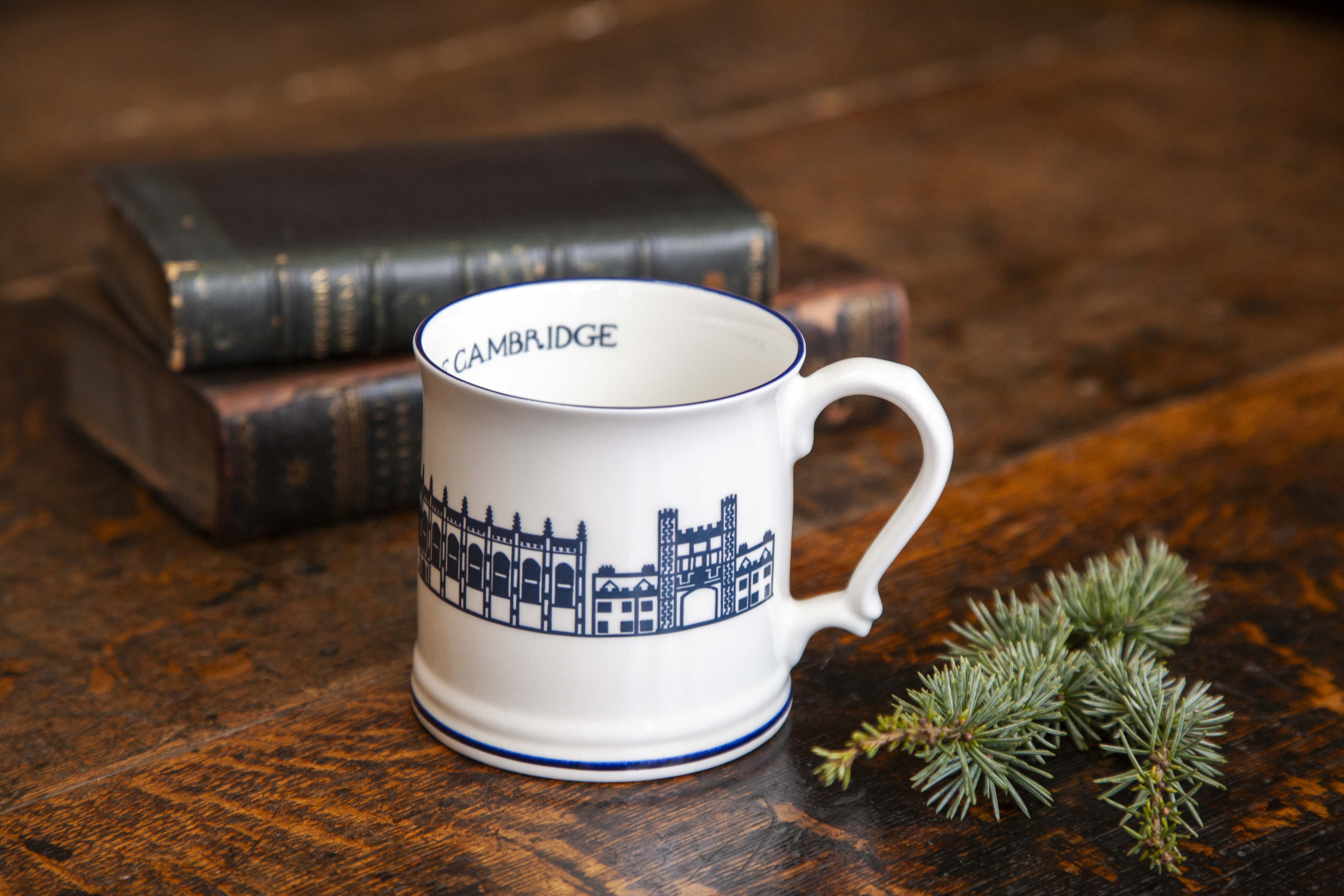 Trinity Silhouette Mug White/Large/Blue Print (2 for £40) – Trinity ...