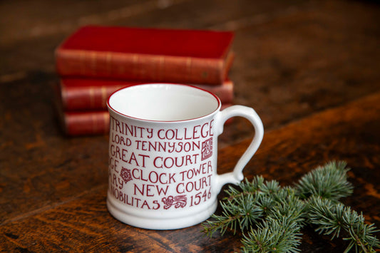 Trinity Mug, White/Large/Red Print (2 for £40)