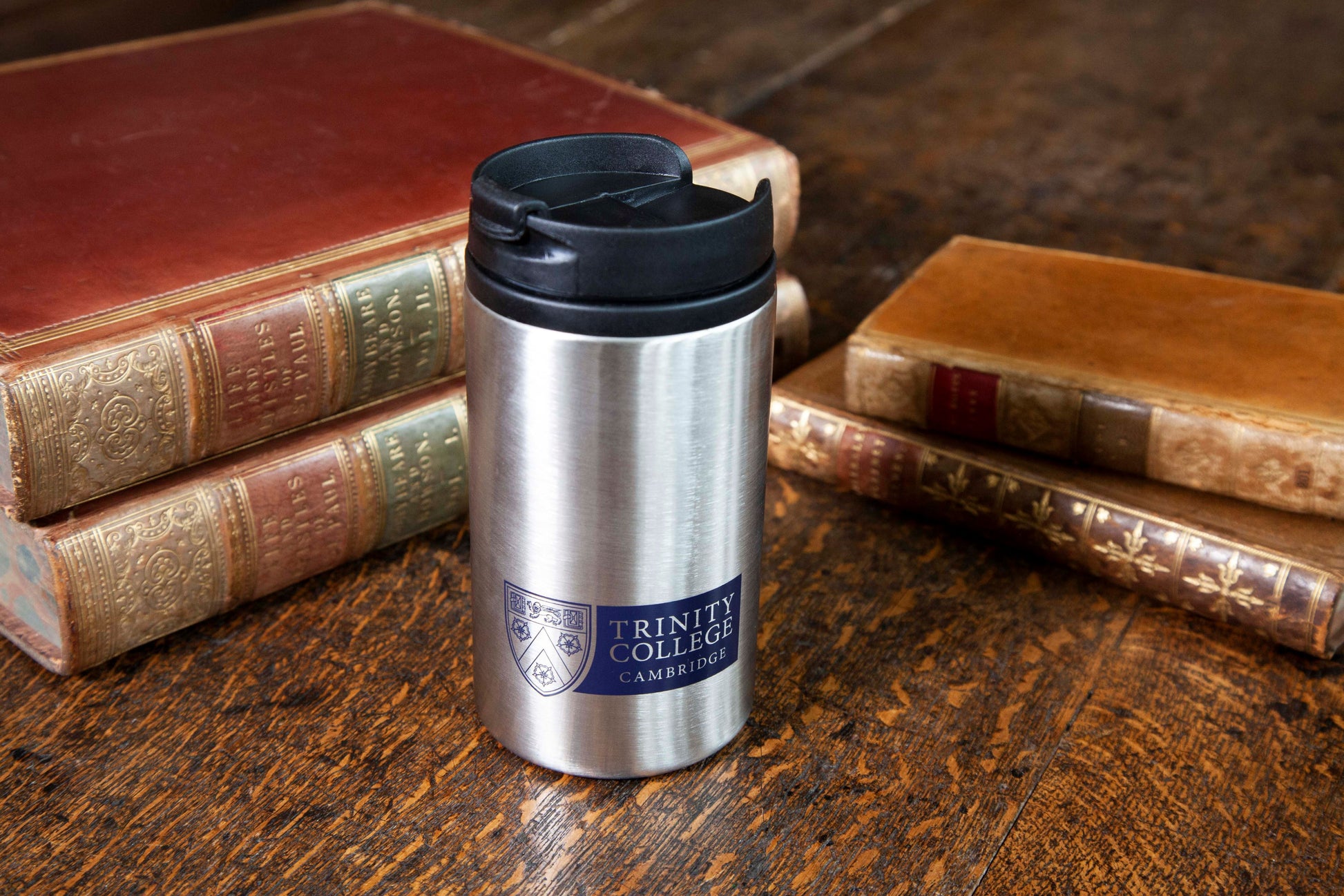 Large Travel Mug with Handle - Trinity Campus Store